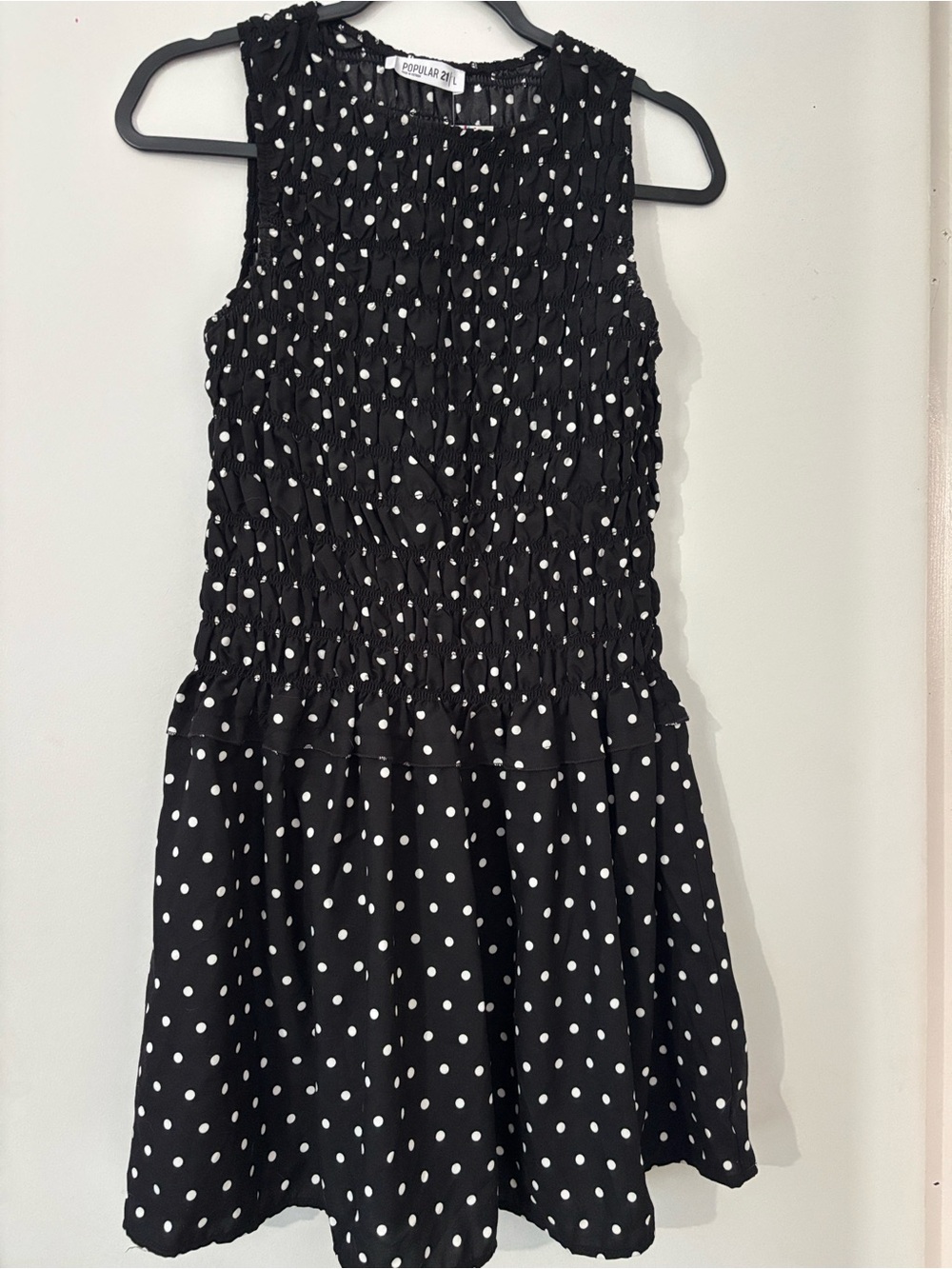 Women’s trendy polka dot dress
